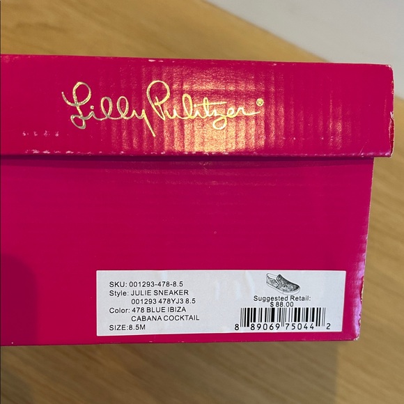 Lilly Pulitzer Vibrant Floral Canvas Slip-Ons NWT - Picture 5 of 5